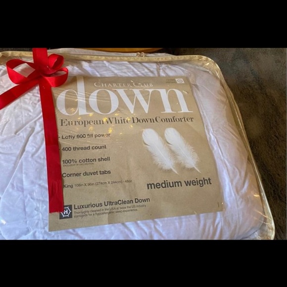Charter Club down comforter medium weight